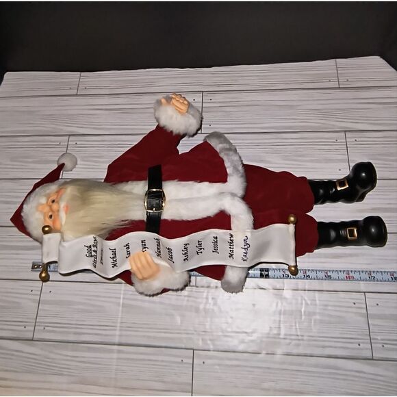 Celebrate It Christmas Holiday Treasured Santa With Good Boys & Girls List Decor - Picture 9 of 11